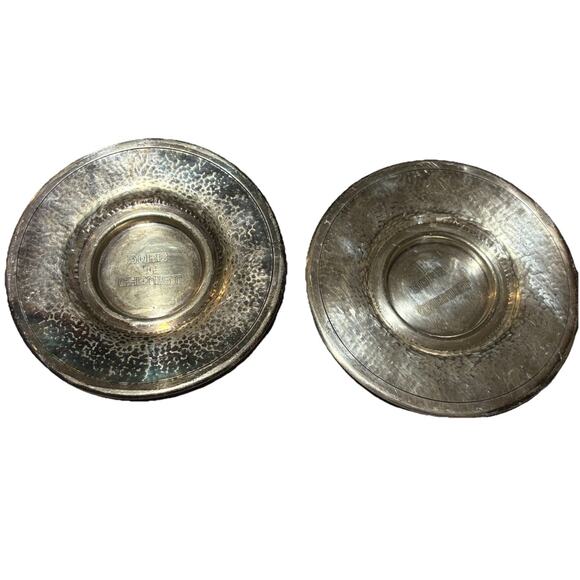 Poole Silver Co Other - Poole Silver Co Taunton. Mass. Silver Soldered “Dorb The Chemist” Plate Pair